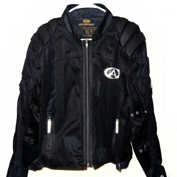 AGV Other - AGV Sport Motorcycle Vintage Mesh Armored Black Jacket Size L